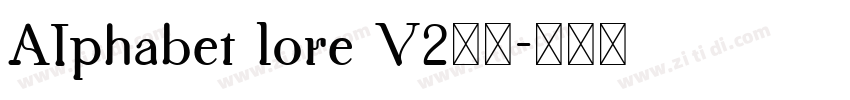 AIphabet lore V2彩色字体转换